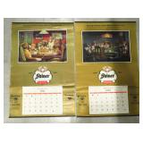 1991 & 1992 Shiner Calendars (Damaged as Shown)