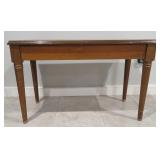Mahogany Piano Bench, Reeded and Fluted Legs