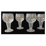 Four (4) Grand Prize Pilsner Glasses