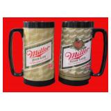 Two (2) Different Miller High Life Insulated Beer