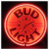 20' Bud Light NEON Clock, Works