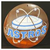 11.5' Astros Porcelain on Steel Sign ($19 SHIP)