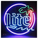 Lite Palm Tree Neon Sign, Works as Shown