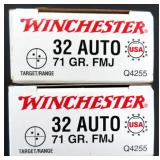 Sixty-Five (65) Cartridges: .32ACP 71 Grain