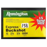 Fifteen (15) Remington 00 Buckshot 12GA Shells