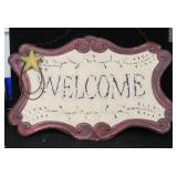 Tin Welcome Sign