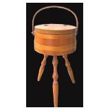 Sewing Basket on Legs