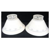 TWO (2) Metal Lamp Shades