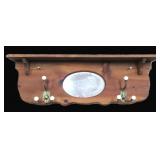 12"x36" Mirror with Hooks