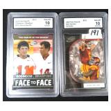 TWO (2) Graded 10 Football Cards