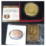Mickey Mantle & Don Mattingley Bronze