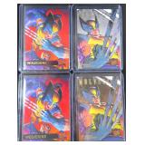 Four (4) 1995 Fleer Ultra Wolverine Cards