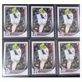SIX (6) Roki Sasaki Bowman (RCs) Dodgers Pitcher