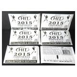 SIX (6) Unopened Packs: 2015 Sage Hit Low Series