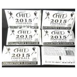 SIX (6) Unopened Packs: 2015 Sage Hit Low Series