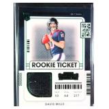 2021 Contenders Green Jersey Cad Davis Mills (RC)