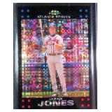 2007 Topps Chrome Refractor Chipper Jones Card