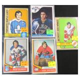 Five (5) 1973-1985 Hockey Star Cards