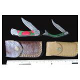 TWO (2) Handmade Folding Pocket Knives