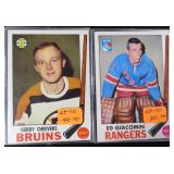 TWO (2) 1969-70 Topps Hockey Star Cards