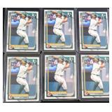 Six (6) 2024 Nick Kurtz First Bowman Baseball