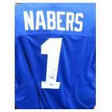 Malik Naber Signed NIKE NFL Giants Jersey, XL