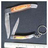 TWO (2) Handmade Folding Pocket Knives