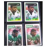Four (4) 1987-1988 Reggie White Football Cards