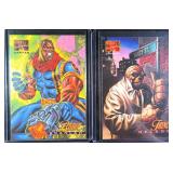 TWO (2) 1995 Marvel Masterpieces CANVAS Cards
