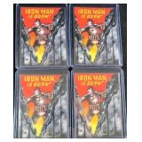 Five (5) 1994 Flair Iron Man Trading Cards