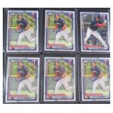 SIX (6) 2024 Walker Jenkins Bowman Baseball Cards