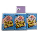 1986 Topps Baseball Tattoos (Rose on Package)