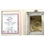 #408/2500 Johnny Bench Bronze Highland Mint Card