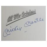 Mickey Mantle Signed Book