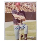 TOM BRUNANSKY Signed Photo, PSA COA