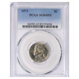 1973 Jefferson Nickel PCGS MS-65 FS