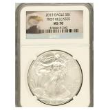 2013 American Silver Eagle NGC MS70 First Releases