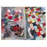 Yo-Yo Quilt Parts and Pieces "Suffolk Puff"