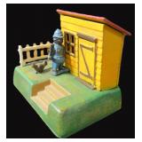Working! Cast Iron Mechanical Bank, Negro Police