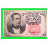 1874 Fifth Issue 10 Cent U.S. Fractional Currency