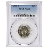 1959-D Jefferson Nickel PCGS MS-66