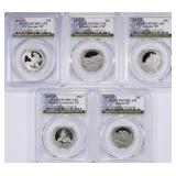 (5) 2012-S ATB Quarter Set PCGS Proof-70 DCAM