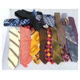 Collection of  Vintage High End Vintage Neck Ties
