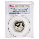 2021-S Quarter Tuskegee Airmen PCGS Proof-69 DCAM