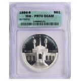 SILVER 1984-S Olympiad Dollar ICG Proof-70 DCAM