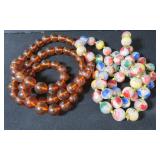 Per Executor: PeKing Glass & Amber Necklace