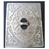 Art Nouveau Metal Lid to a Box.