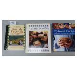 Three (3) Amish Cookbooks