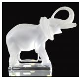 Vintage Lalique (Paris) Crystal Elephant