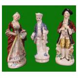Three Japanese Staffordshire Like Figures